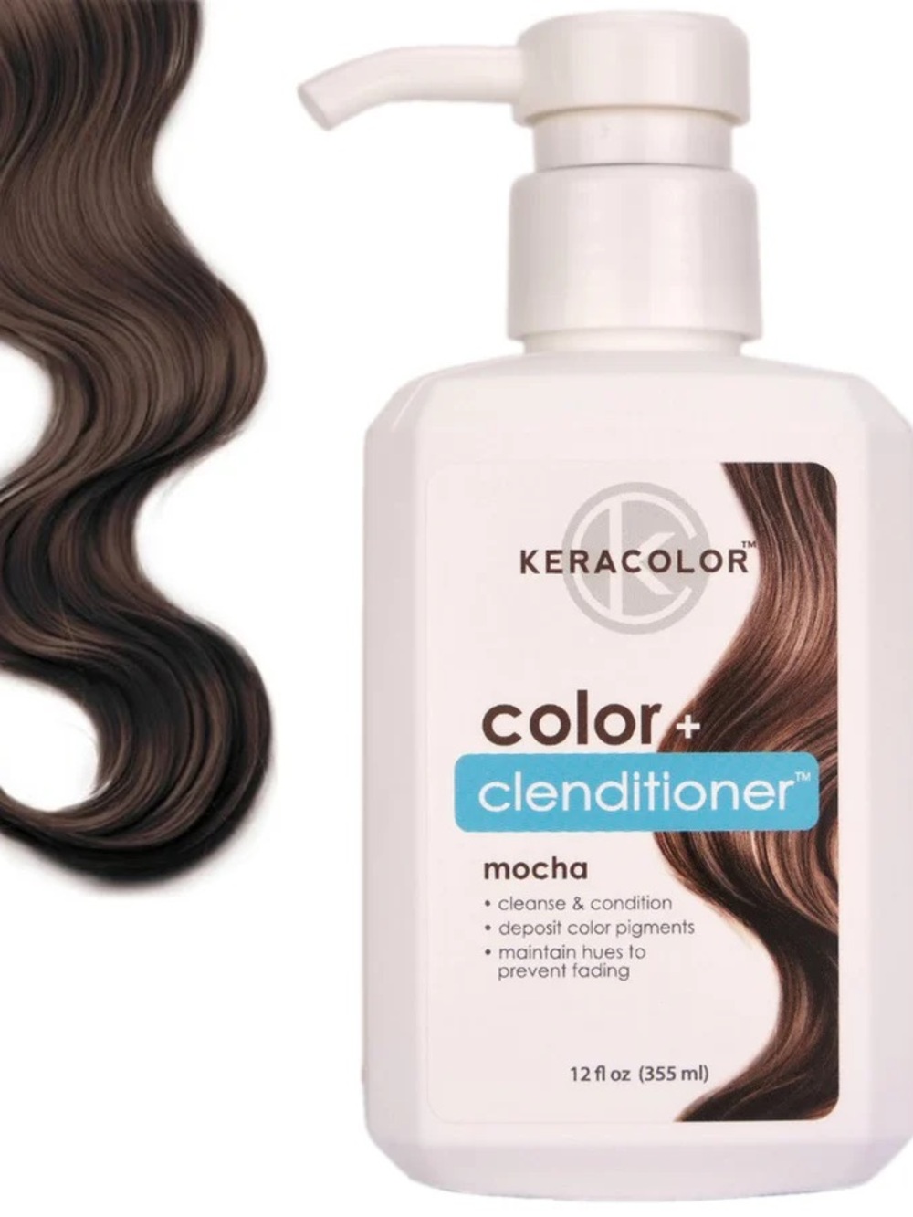 KeraColor Color+ Clenditioner Mocha Hair Color Conditioner